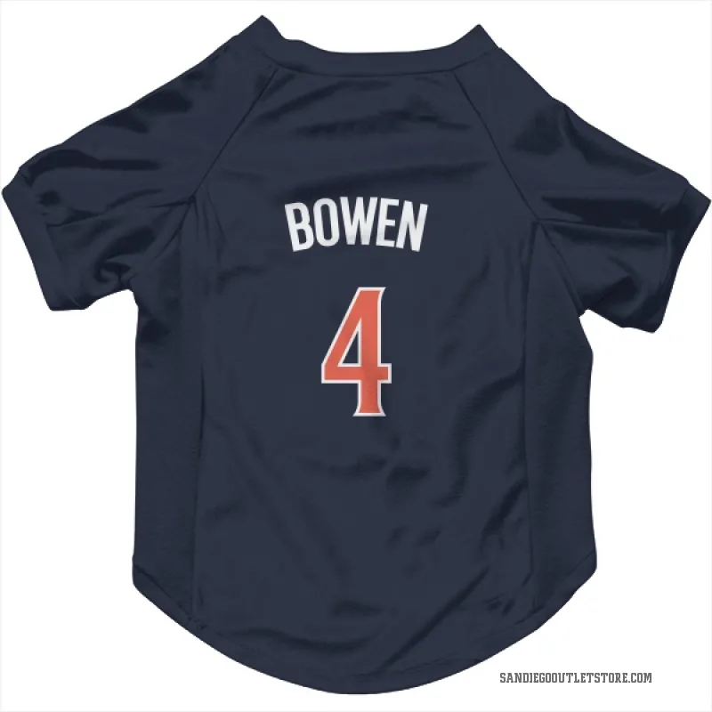 Jase Bowen  Navy San Diego Padres  Cat & Dog Pet Jersey