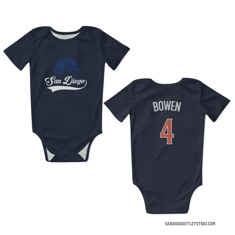 Jase Bowen  Navy San Diego Padres  Newborn & Infant Bodysuit