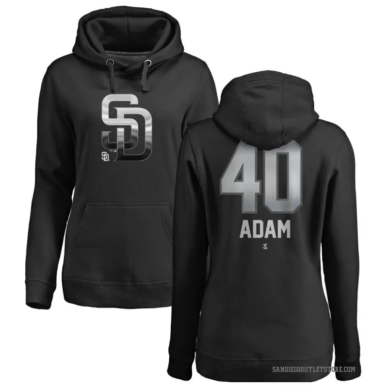 Jason Adam Women's Black San Diego Padres Branded Midnight Mascot Pullover Hoodie -
