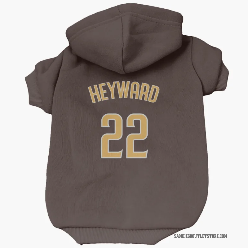 Jason Heyward  Brown San Diego Padres  Cat & Dog Pet Hoodie