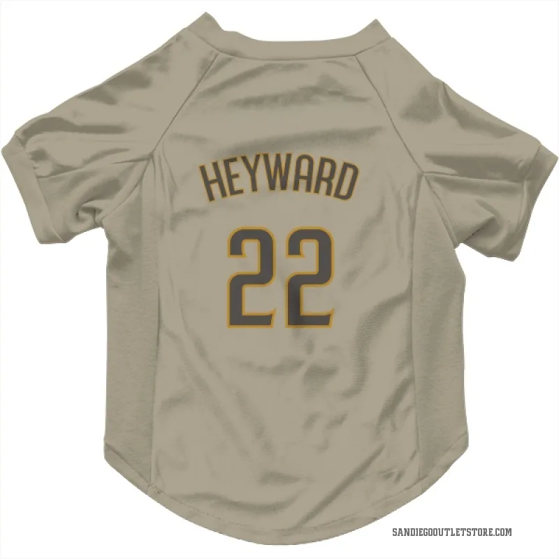 Jason Heyward  San Diego Padres   Tan Cat & Dog Pet Jersey