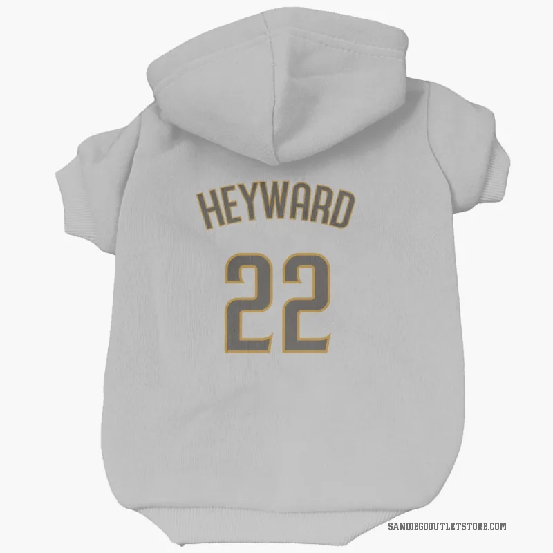 Jason Heyward  White/Brown San Diego Padres  Cat & Dog Pet Hoodie