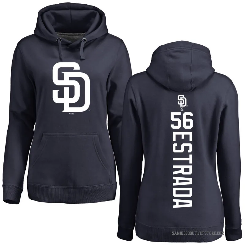 Jeremiah Estrada Women's Navy San Diego Padres Backer Pullover Hoodie
