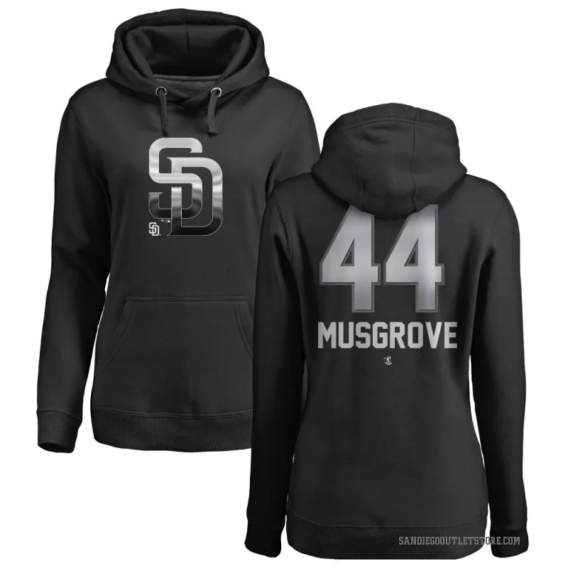 Joe Musgrove Women's Black San Diego Padres Branded Midnight Mascot Pullover Hoodie -