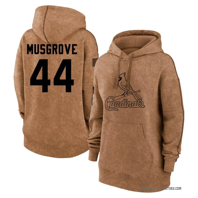 Joe Musgrove Women's Brown San Diego Padres 2023 Salute to Service Pullover Hoodie