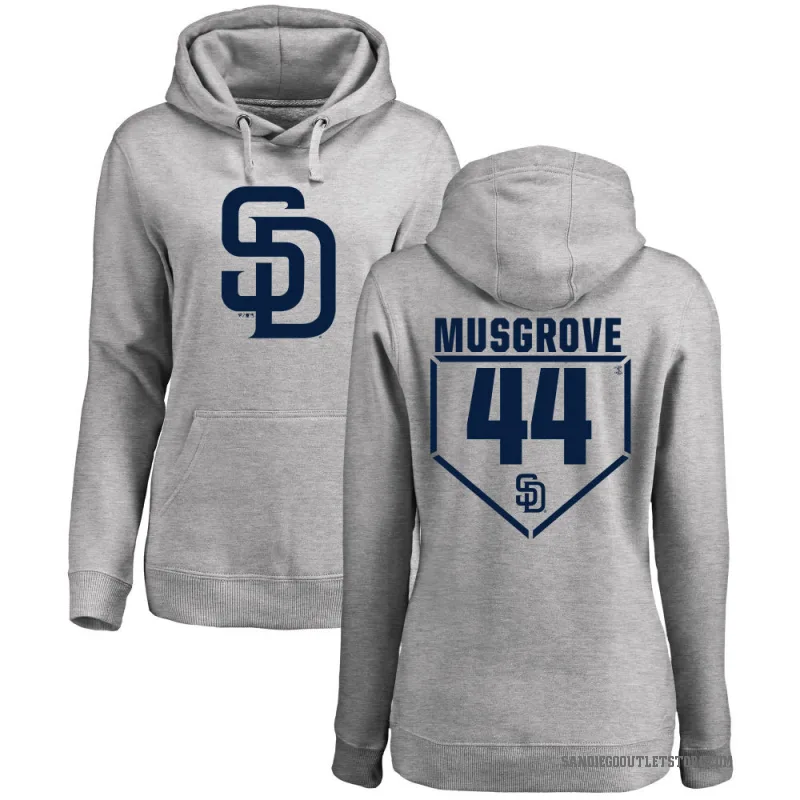 Joe Musgrove Women's Gray San Diego Padres Branded RBI Pullover Hoodie - Heathered
