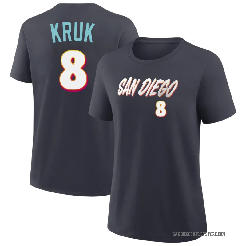 John Kruk Women's Navy San Diego Padres 2026 City Connect T-Shirt