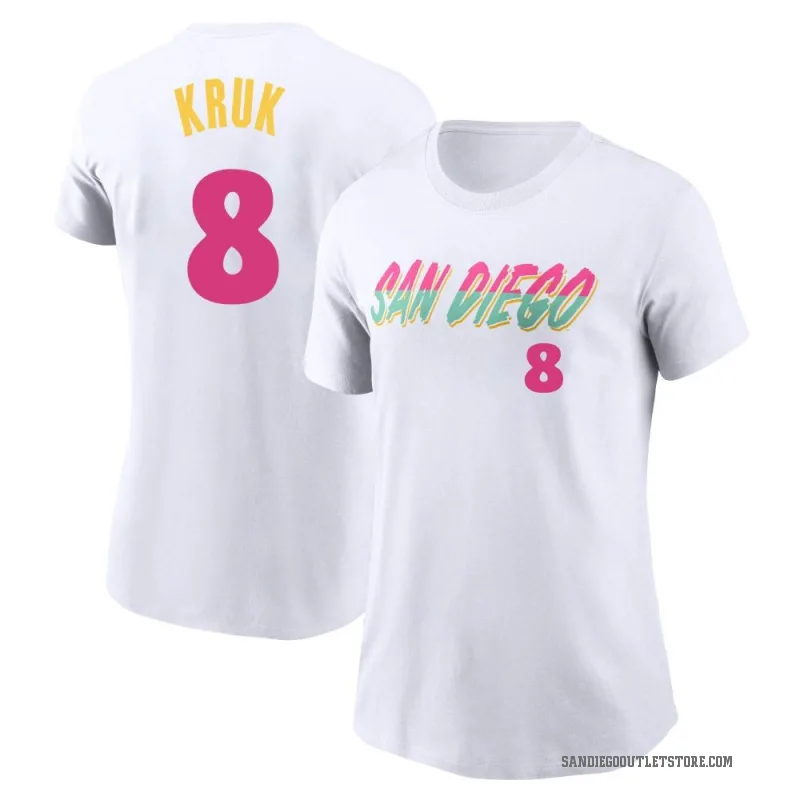 John Kruk Women's White San Diego Padres 2022 City Connect T-Shirt