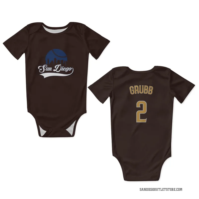 Johnny Grubb  Brown San Diego Padres  Newborn & Infant Bodysuit