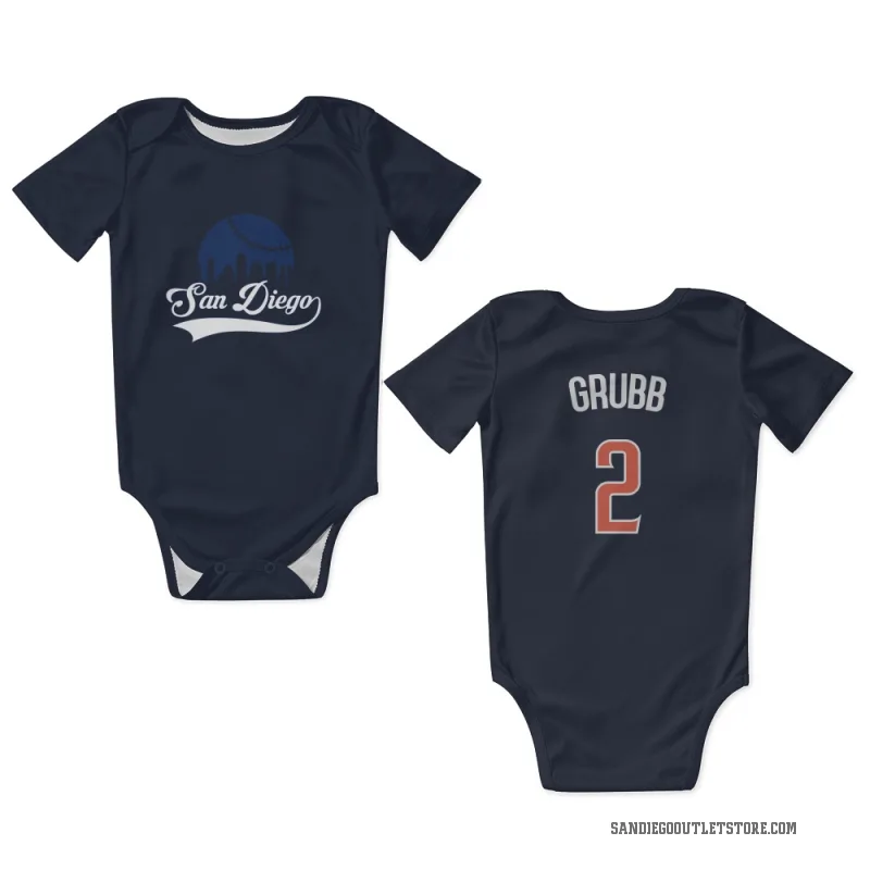 Johnny Grubb  Navy San Diego Padres  Newborn & Infant Bodysuit