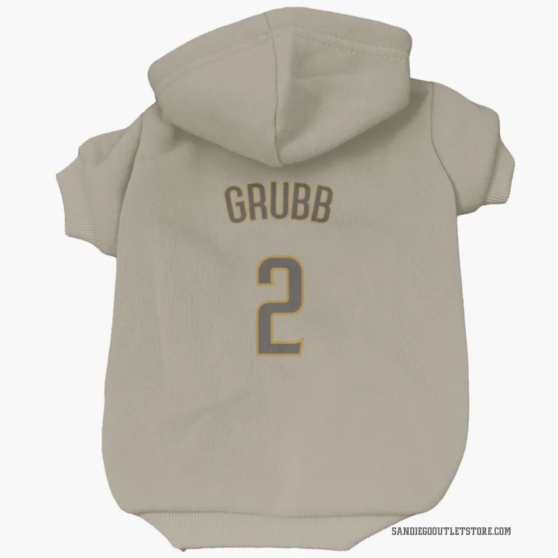 Johnny Grubb  San Diego Padres   Tan Cat & Dog Pet Hoodie