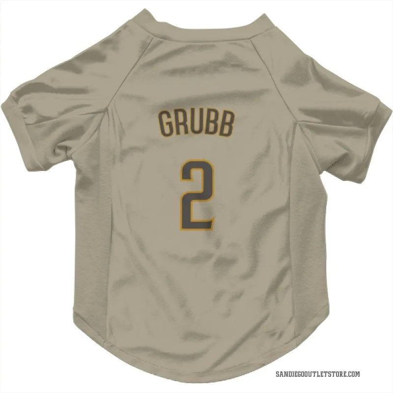 Johnny Grubb  San Diego Padres   Tan Cat & Dog Pet Jersey