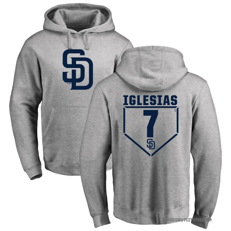 Jose Iglesias Men's Gray San Diego Padres Branded RBI Pullover Hoodie - Heathered