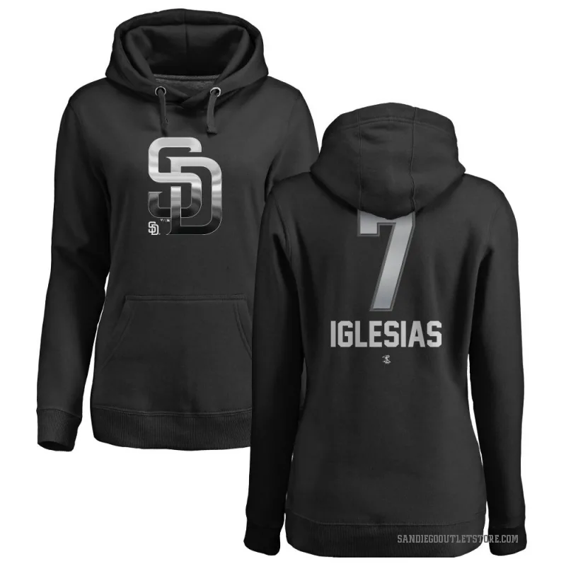 Jose Iglesias Women's Black San Diego Padres Branded Midnight Mascot Pullover Hoodie -