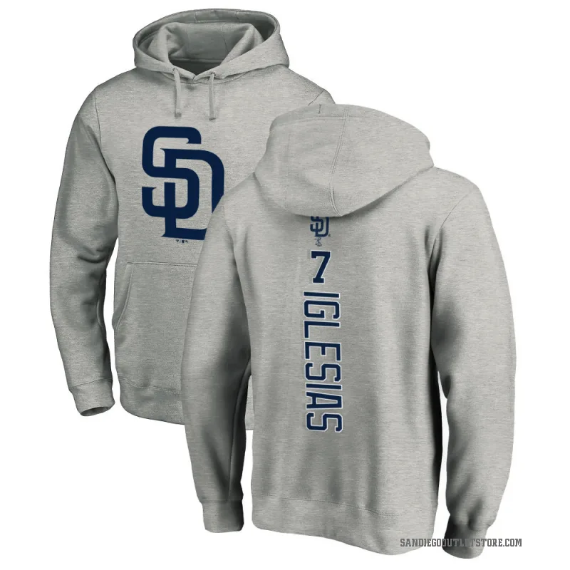 Jose Iglesias Youth San Diego Padres Ash Backer Pullover Hoodie