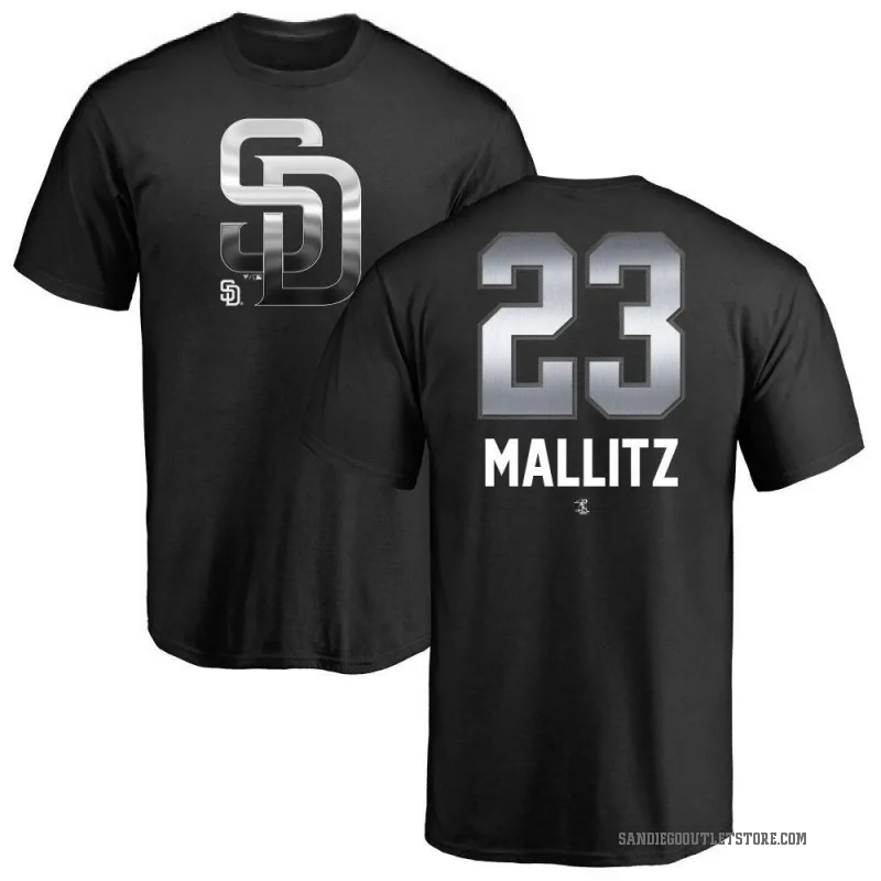 Josh Mallitz Men's Black San Diego Padres Midnight Mascot T-Shirt -