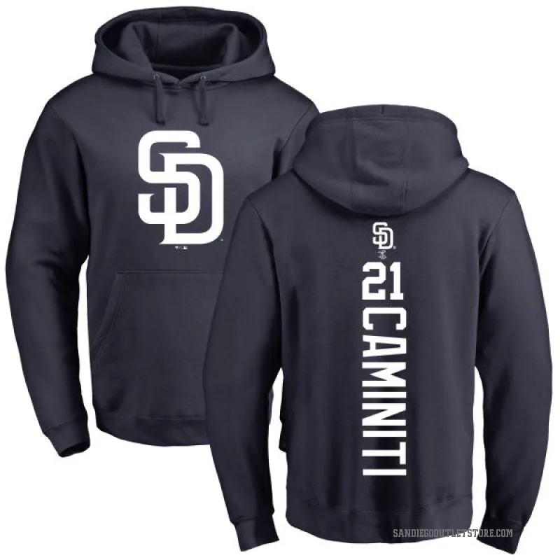 Ken Caminiti Men's Navy San Diego Padres Backer Pullover Hoodie