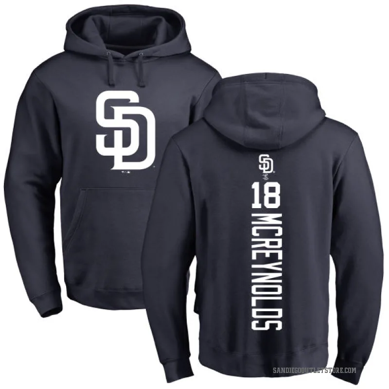 Kevin Mcreynolds Men's Navy San Diego Padres Backer Pullover Hoodie