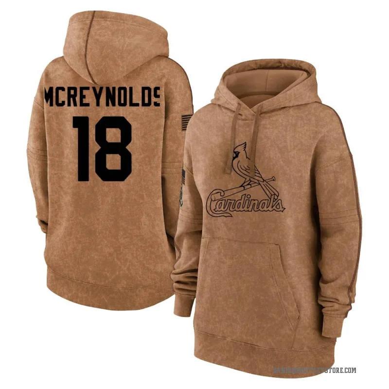 Kevin Mcreynolds Women's Brown San Diego Padres 2023 Salute to Service Pullover Hoodie