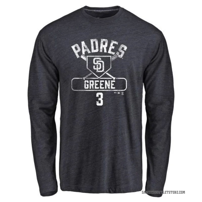 Khalil Greene Youth Green San Diego Padres Base Runner Long Sleeve T-Shirt - Navy