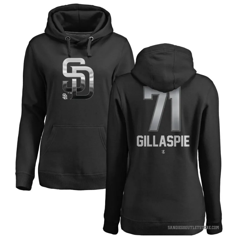 Logan Gillaspie Women's Black San Diego Padres Branded Midnight Mascot Pullover Hoodie -