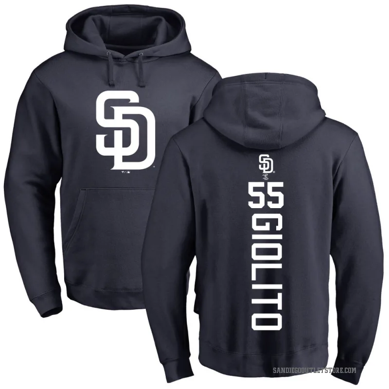 Lucas Giolito Men's Navy San Diego Padres Backer Pullover Hoodie