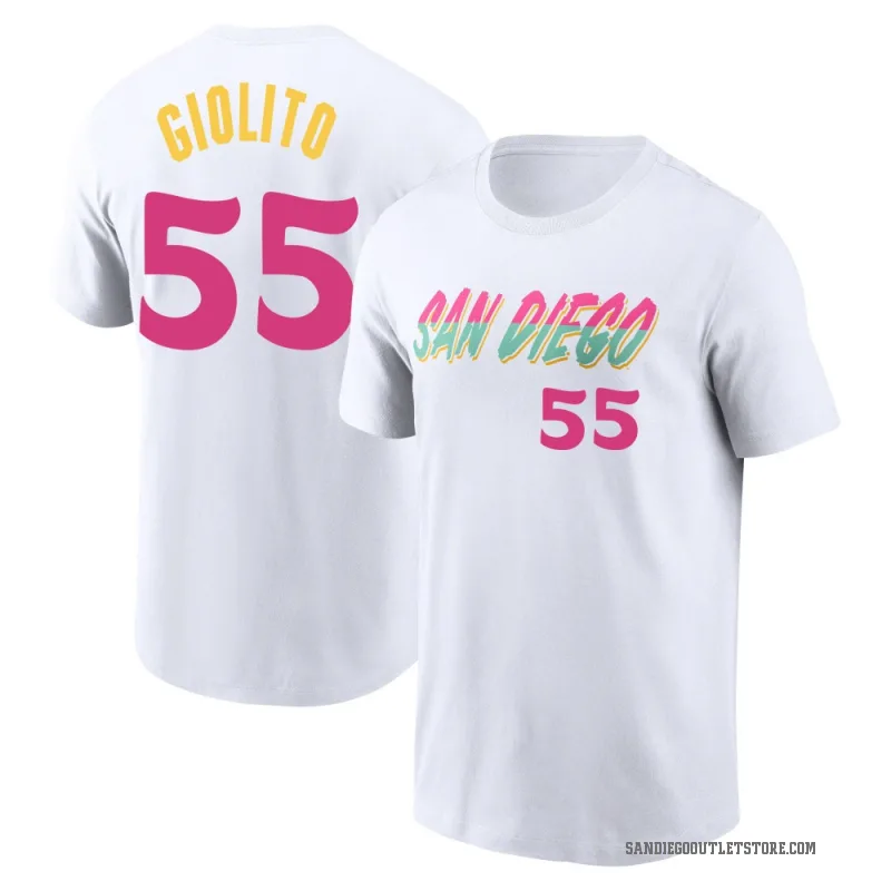 Lucas Giolito Men's White San Diego Padres 2022 City Connect T-Shirt