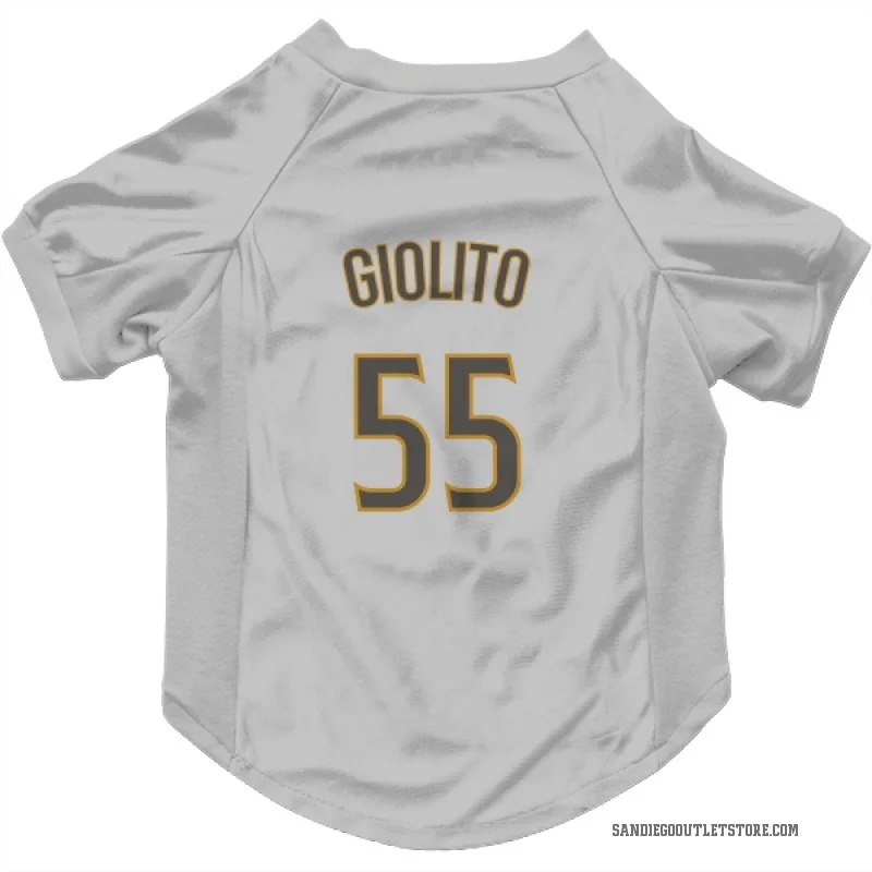 Lucas Giolito  White/Brown San Diego Padres  Cat & Dog Pet Jersey