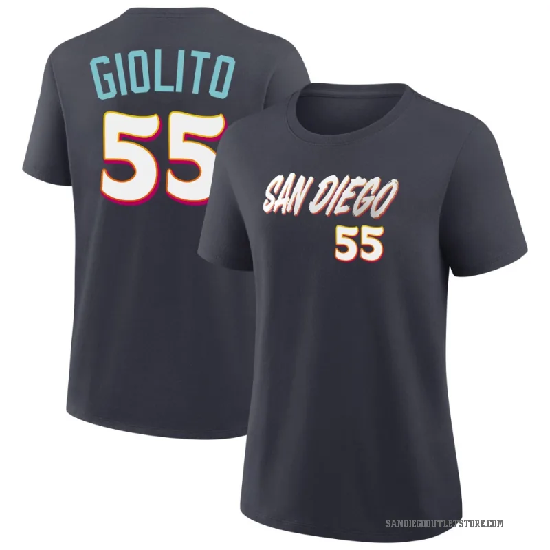 Lucas Giolito Women's Navy San Diego Padres 2026 City Connect T-Shirt