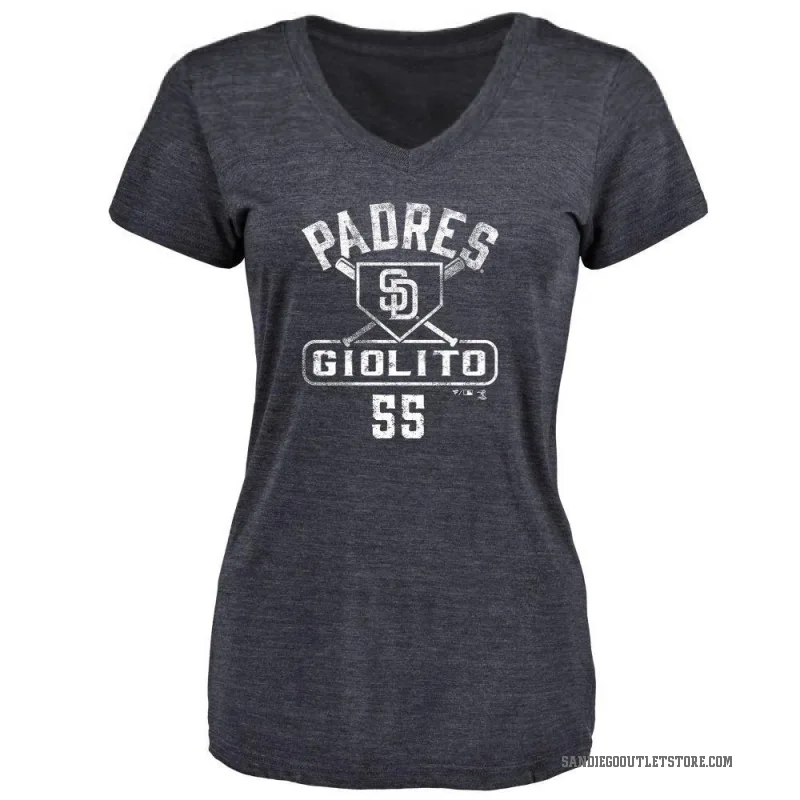 Lucas Giolito Women's Navy San Diego Padres Base Runner T-Shirt -