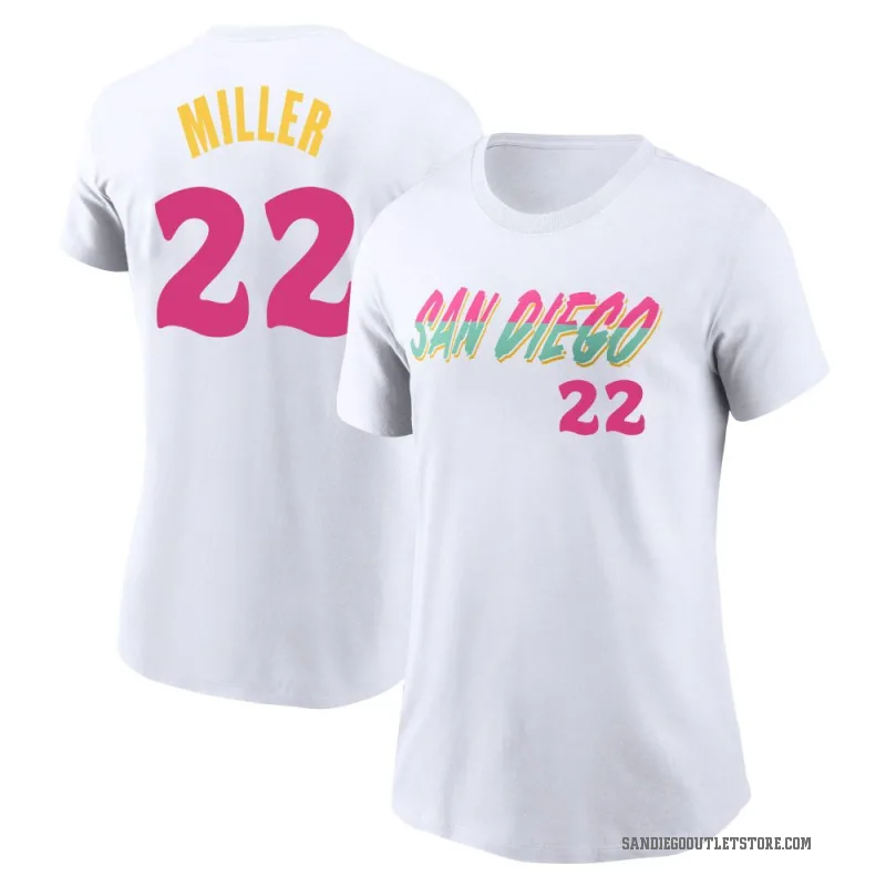 Mason Miller Women's White San Diego Padres 2022 City Connect T-Shirt