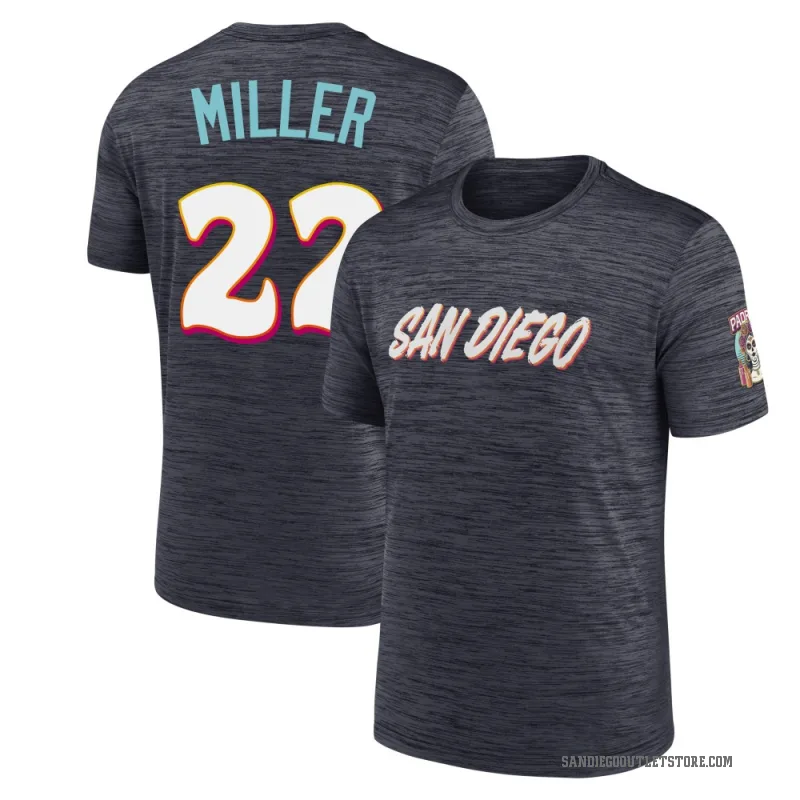 Mason Miller Youth San Diego Padres Obsidian 2026 City Connect Game Day Velocity T-Shirt