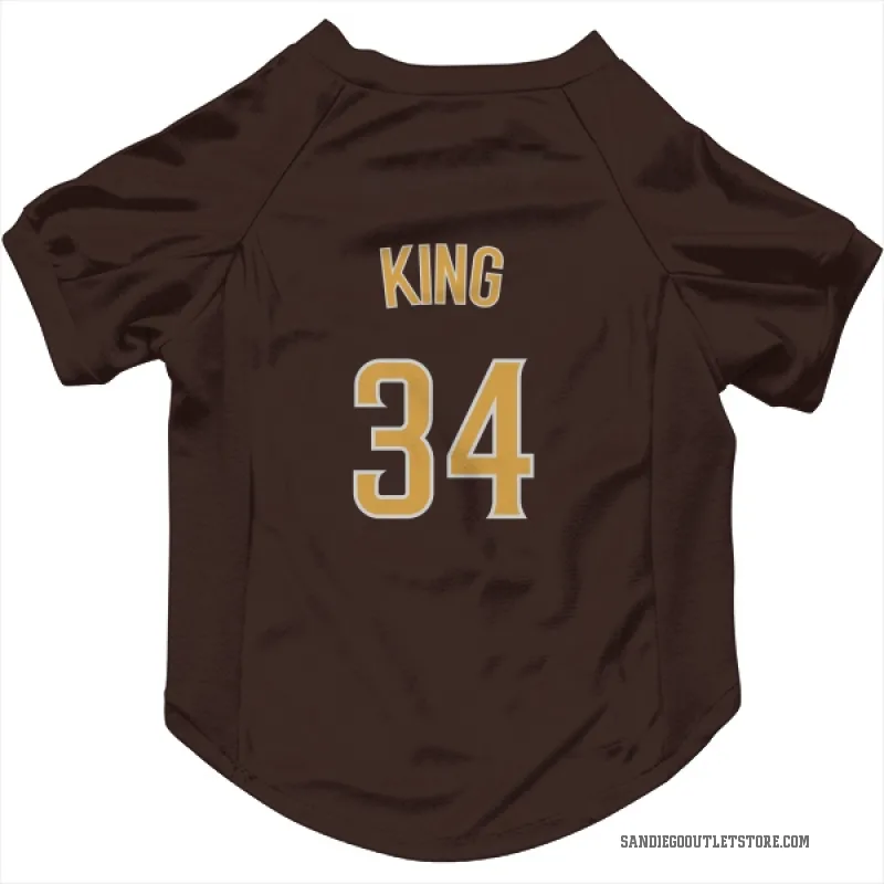 Michael King  Brown San Diego Padres  Cat & Dog Pet Jersey