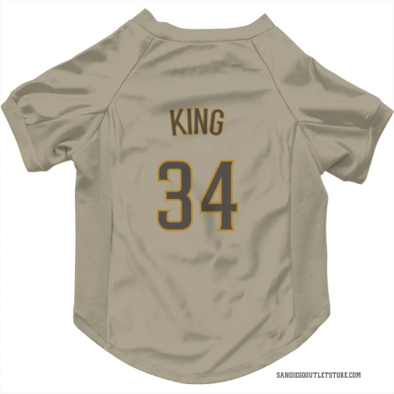 Michael King  San Diego Padres   Tan Cat & Dog Pet Jersey