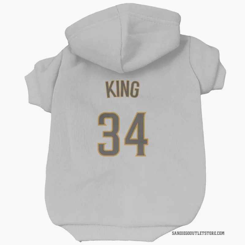 Michael King  White/Brown San Diego Padres  Cat & Dog Pet Hoodie