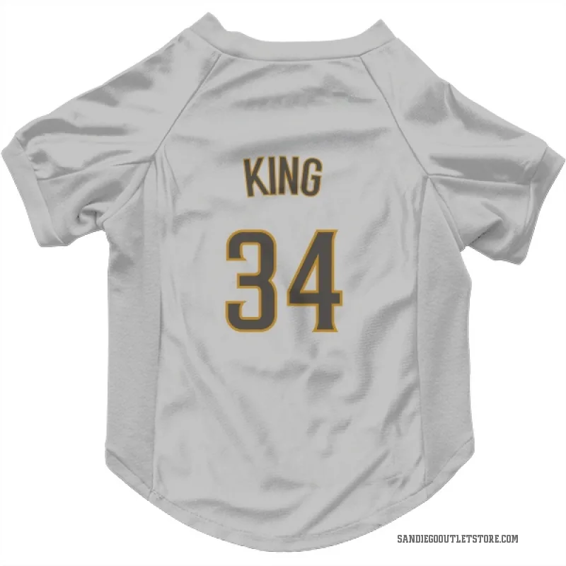 Michael King  White/Brown San Diego Padres  Cat & Dog Pet Jersey