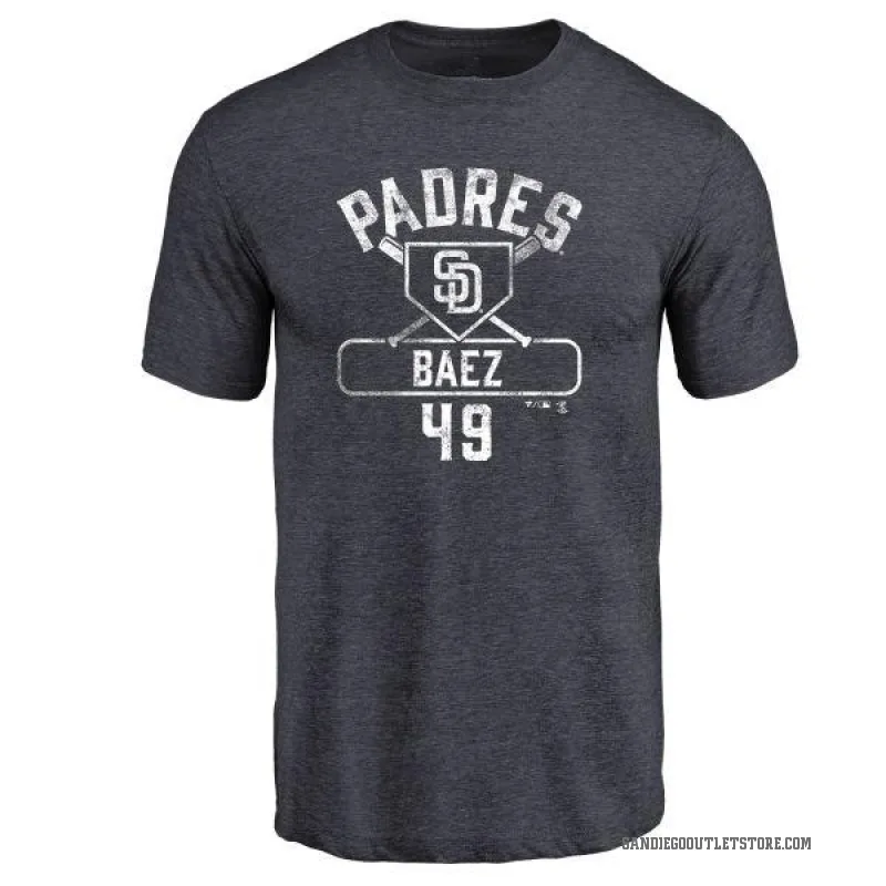 Michel Baez Men's Navy San Diego Padres Base Runner T-Shirt -