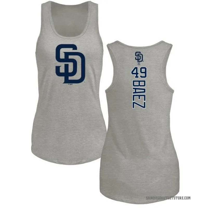 Michel Baez Women's Ash San Diego Padres Backer Tank Top -