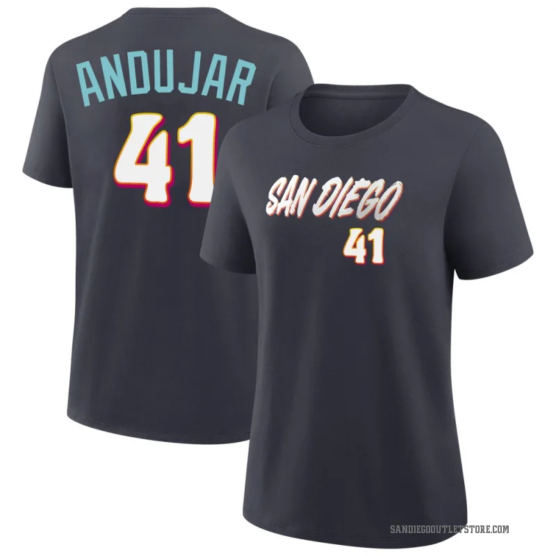 Miguel Andujar Women's Navy San Diego Padres 2026 City Connect T-Shirt