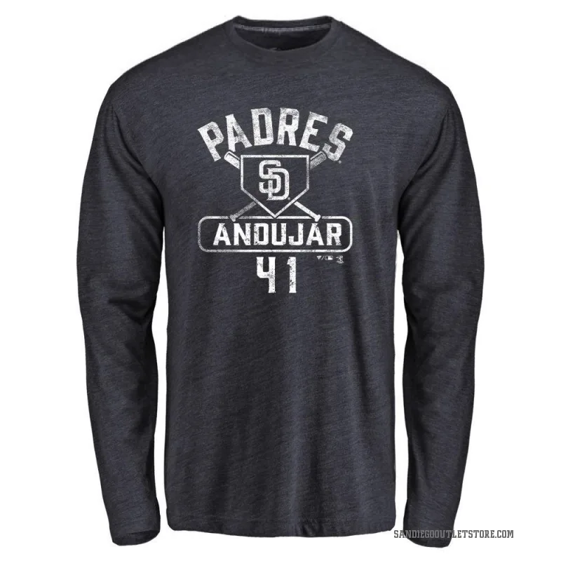 Miguel Andujar Youth Navy San Diego Padres Base Runner Long Sleeve T-Shirt -