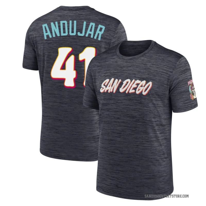 Miguel Andujar Youth San Diego Padres Obsidian 2026 City Connect Game Day Velocity T-Shirt