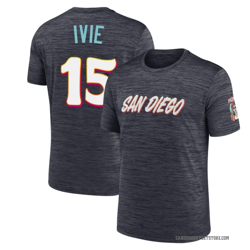 Mike Ivie Men's San Diego Padres Obsidian 2026 City Connect Game Day Velocity T-Shirt