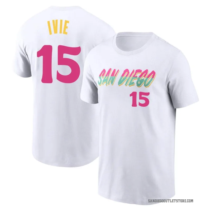 Mike Ivie Men's White San Diego Padres 2022 City Connect T-Shirt