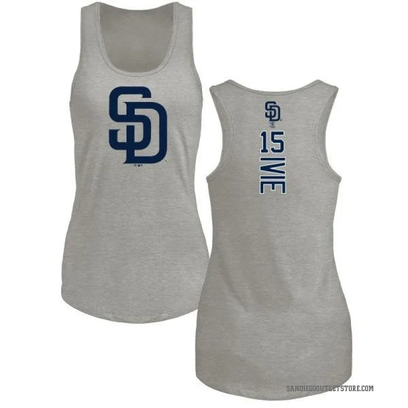 Mike Ivie Women's Ash San Diego Padres Backer Tank Top -