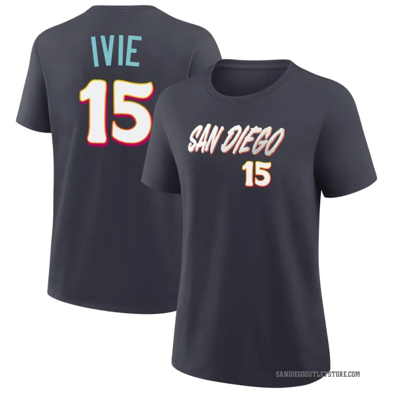 Mike Ivie Women's Navy San Diego Padres 2026 City Connect T-Shirt