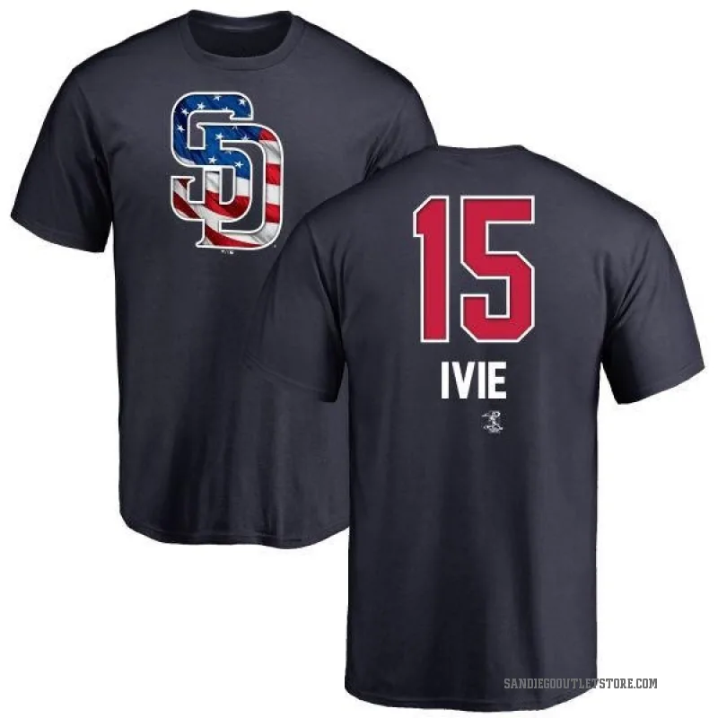 Mike Ivie Youth Navy San Diego Padres Name and Number Banner Wave T-Shirt -
