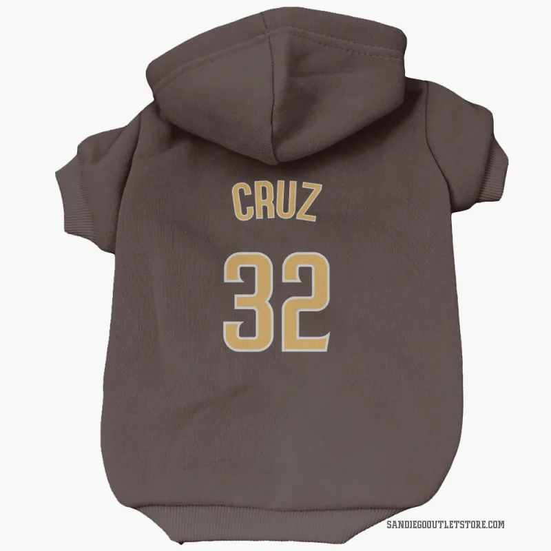 Nelson Cruz  Brown San Diego Padres  Cat & Dog Pet Hoodie