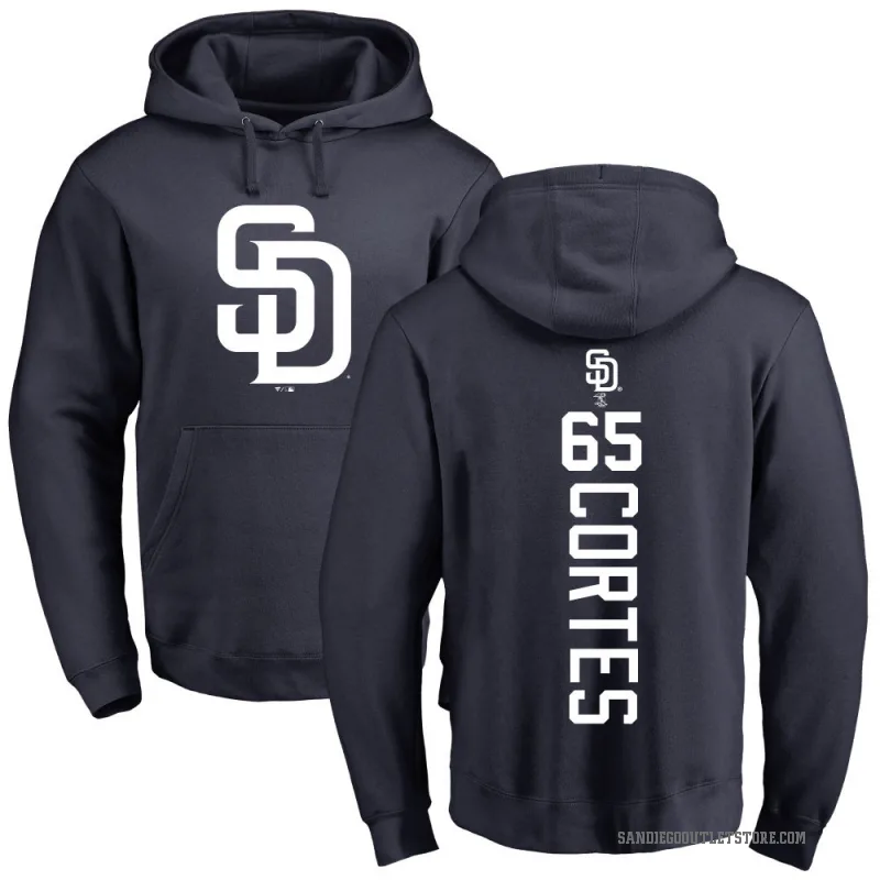 Nestor Cortes Men's Navy San Diego Padres Backer Pullover Hoodie