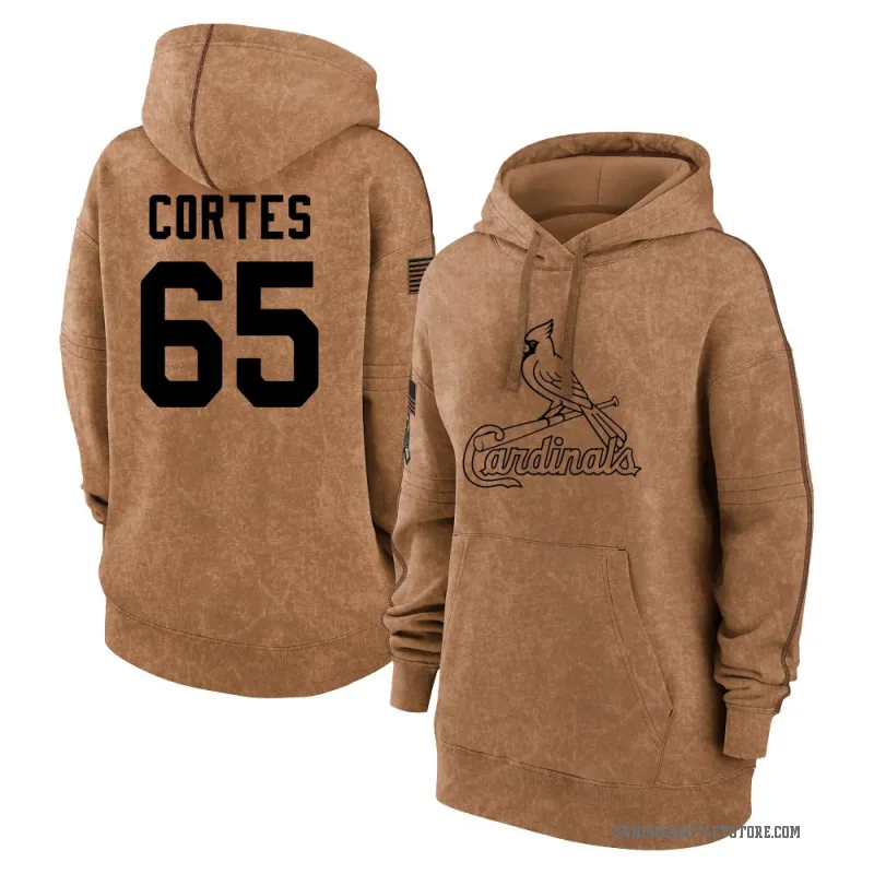 Nestor Cortes Women's Brown San Diego Padres 2023 Salute to Service Pullover Hoodie
