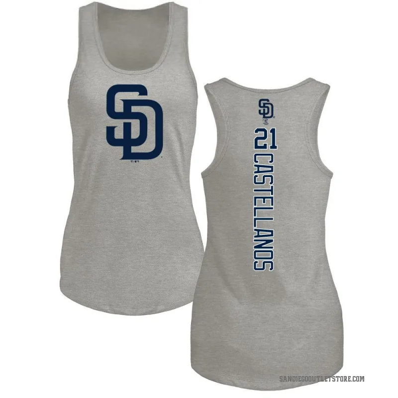 Nick Castellanos Women's Ash San Diego Padres Backer Tank Top -